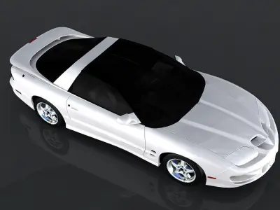 Pontiac Firebird Low-poly 3D model