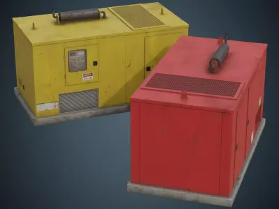 Generator 4B Low-poly 3D model