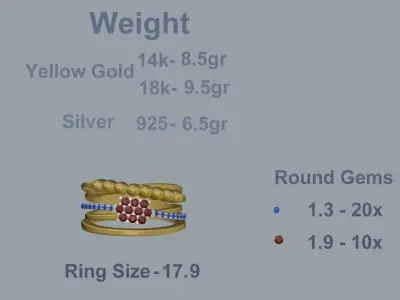 Women Ring 21 3D print model purchase