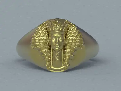 Egypt Pharaoh Ring Free 3D print model