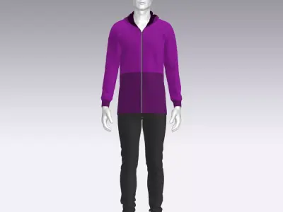 Sport Suit Low-poly 3D model 40
