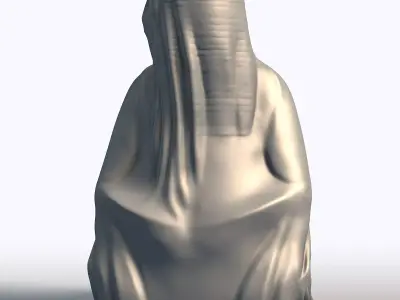 Cheeky Ghost Statue Whimsical Halloween Decor 3D print model