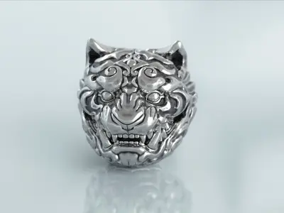 Tiger Charm and Bead 3D print model