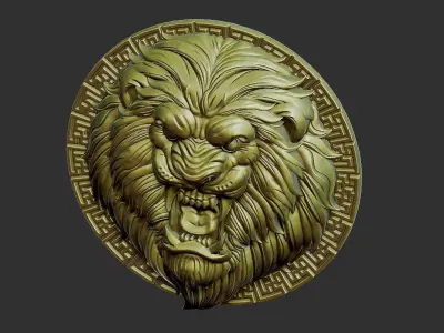 lion head 3D print model
