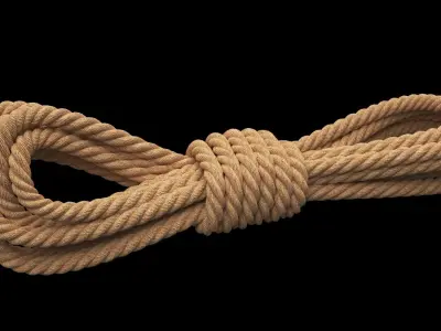 Photorealistic Rope 3D model