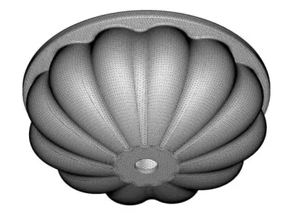 Flower Shape Wash Basin 3D print model