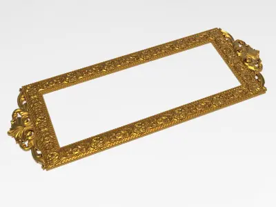 Carved Picture Frame 3D model