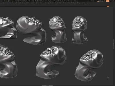 Modern Abstract Decorative sculpture 3d print model 3D print model 10