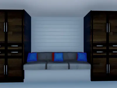 TV wall Design  3D model