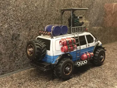 Road Rage RR-008 Mad max style 3D printable  series models Free 3D print model