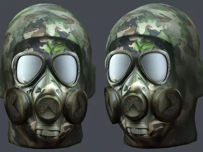 Helmet 3d model military combat Military Low-poly Low-poly 3D model 70