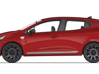 Renault Clio Hybrid 2024 3D model