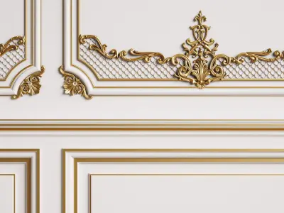 Classic Interior Decor 4 3D model