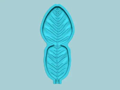 Bergamot Orange Leaf - Molding Artificial EVA Craft 3D print model