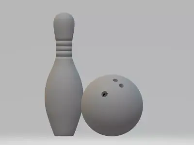 Bowling Ball Free 3D model