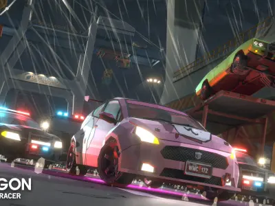 POLYGON - Street Racer Low-poly 3D model