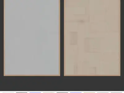 Textured paper abstract art 3D model