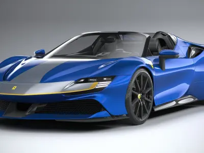 Ferrari SF90 Spider 2021 3D model