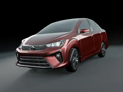 Perodua Bezza D42L Facelift 2020 3D model