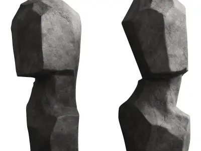 337 interior sculptures 13 abstract head artwork Rory Menage P02 3D model