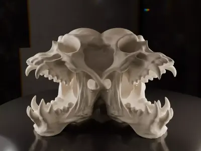 The Skull Gate For tiny rock pets 3D print model