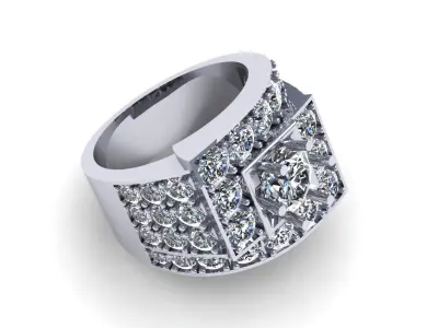 Man Wedding Ring 276 3D print model