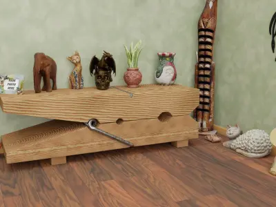 Interior scene pack Low-poly 3D model