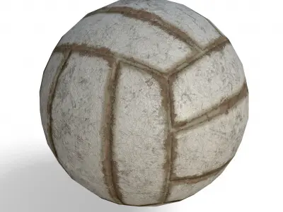 Volleyball Low Poly PBR Model ball 3D model