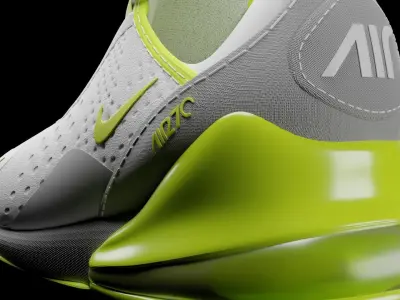 Nike Air Max 270 shoes High res High detail 3D model