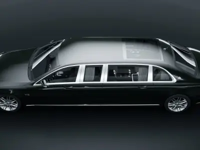 Mercedes Maybach S650 Pullman Low-poly 3D model