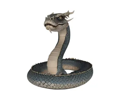 Snake Dragon Low-poly 3D model purchase