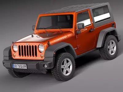 Jeep Wrangler Rubicon 2012 3D Model 3D model
