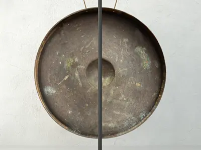 19th Century Laos Bronze Gong 3 3D model
