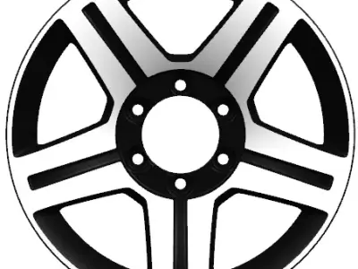 BQ 18in Rim 3D print model