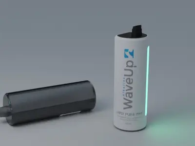 Sci-fi Water bottle Free 3D model