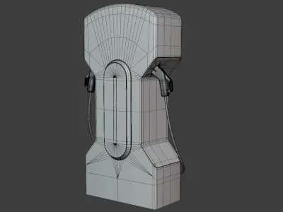 EV charger X PBR 8K 3D model