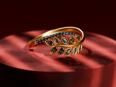 Print ready 3d Ring  3D print model
