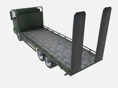 platform truck Low-poly 3D model purchase