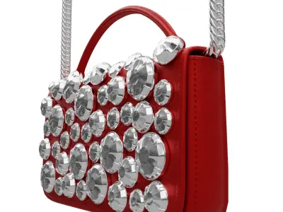 Moschino Still Life Heart Bag Low-poly 3D model