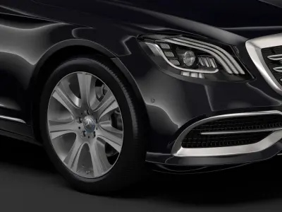 Mercedes Maybach S 650 Guard X222 2018 3D model
