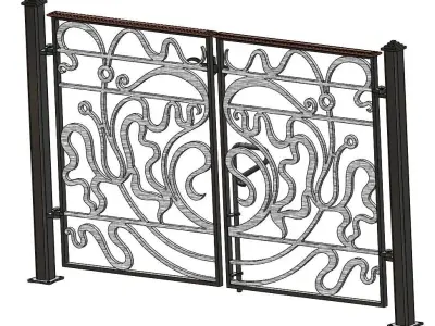 Ornamental Gate Free 3D model