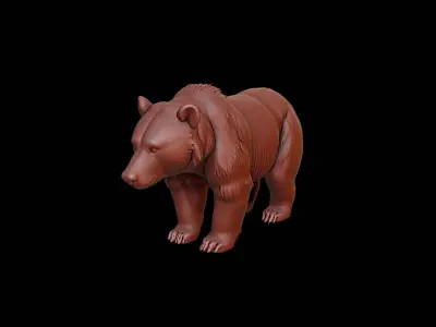 Bear Animal Sculpture 3D print model purchase