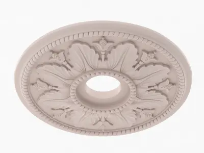 Classic Ceiling Medallion 06 3D model