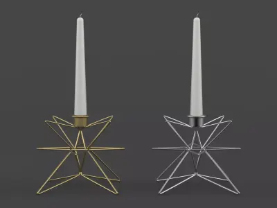 Candle Holder 3D model 4