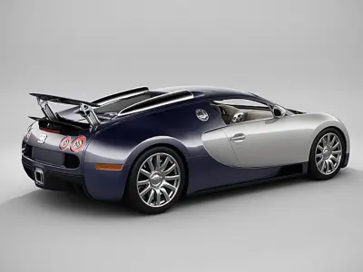 Bugatti Veyron Fully Rigged 3D model