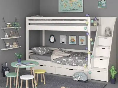 Kids Bedroom Set  3D model