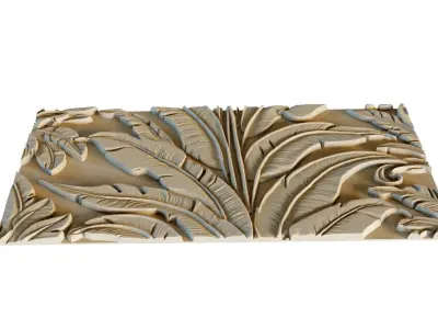 mural decor set wall panel 11 3D model