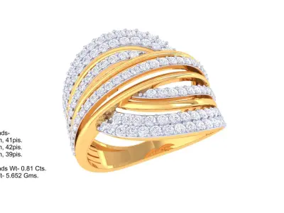 Shimmering Vows Diamond Wedding Bands for Your Perfect Union 3D print model