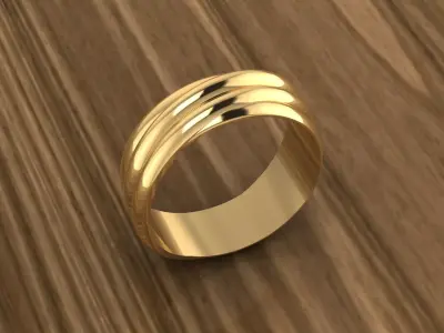 Jewelry Diamond Ring 3D print model
