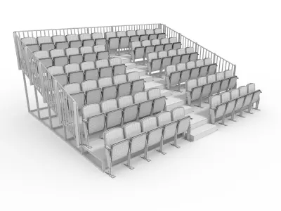 Bleachers 17 3D model